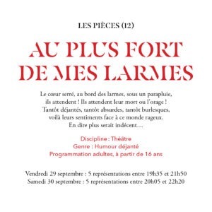 Au plus fort de mes larmes (Sa 20H05)