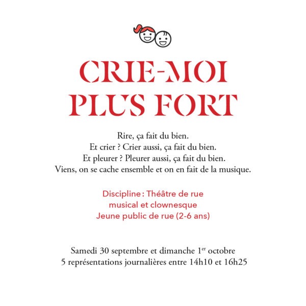Crie-moi plus fort ! (Di 16H10)