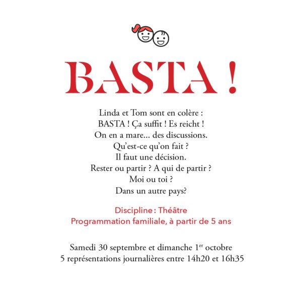 Basta ! (Sa 14h50)