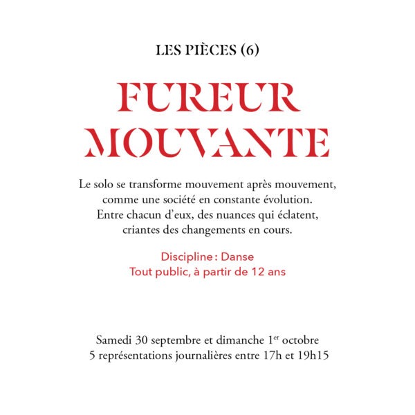 Fureur mouvante (Di 17H00)